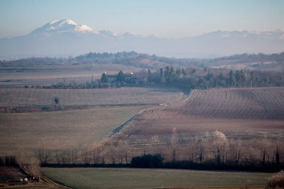 fotografia scattata da me davanti alla campagna mantovana